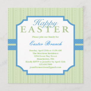 Elegante invitación de Pascua