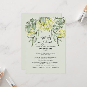 Elegante Invitación de Regadera Nupcial de Hortens