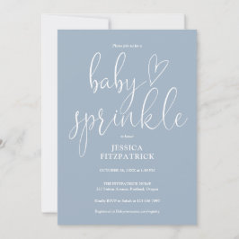 Elegante Invitación de Sprinkle para Baby Shower e