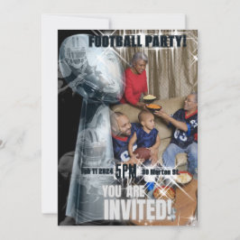 Elegante Invitación de Trofeo de Fútbol con Foto