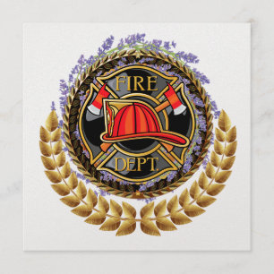 Elegante invitación del Departamento de Bomberos
