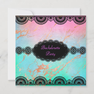 ELEGANTE INVITACIÓN DEL PARTIDO BACHELORETTE DE má