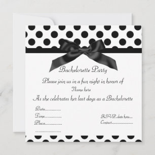 ELEGANTE INVITACIÓN DEL PARTIDO BACHELORETTE EN EL