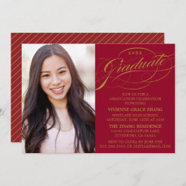 ELEGANTE INVITACIÓN DEL PARTIDO DE GRADUADO SCRIPT