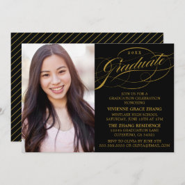 ELEGANTE INVITACIÓN DEL PARTIDO DE GRADUADO SCRIPT