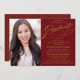 ELEGANTE INVITACIÓN DEL PARTIDO DE GRADUADO SCRIPT