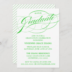 ELEGANTE INVITACIÓN DEL PARTIDO DE GRADUADO SCRIPT