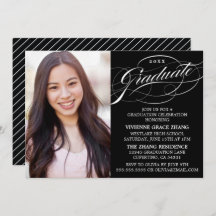 ELEGANTE INVITACIÓN DEL PARTIDO DE GRADUADO SCRIPT