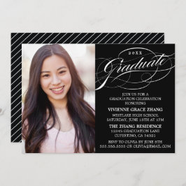 ELEGANTE INVITACIÓN DEL PARTIDO DE GRADUADO SCRIPT