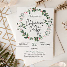 Elegante invitación del partido de los Navidades d