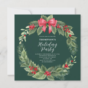 Elegante invitación del partido de los Navidades d