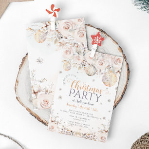 Elegante invitación del Partido de los Navidades M