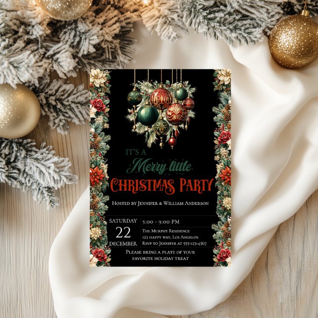 Elegante invitación del partido de los Navidades n (Subido por el creador)