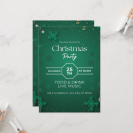 Elegante invitación del partido de Navidades Minim