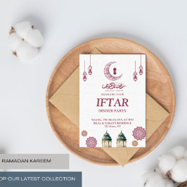 Elegante invitación del partido Ramadan Kareem Ift