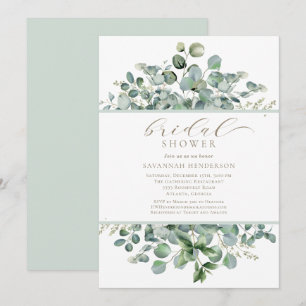 Elegante Invitación Editable para Bridal Shower Fl