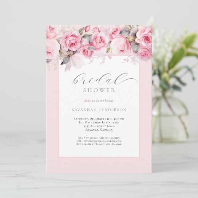 Elegante Invitación Editable para Despedida de Sol (Anverso de pie)