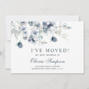 Elegante Invitación en movimiento de invierno azul
