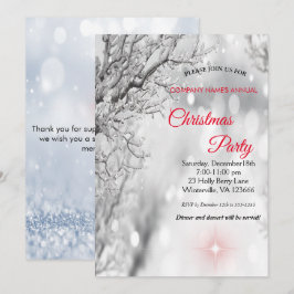 Elegante invitación festiva de Navidad