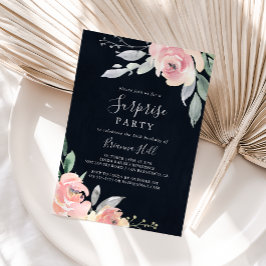 Elegante Invitación Fiesta de Rubor Floral Floral