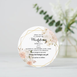 Elegante invitación floral