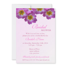 Elegante invitación floral a la ducha de novia