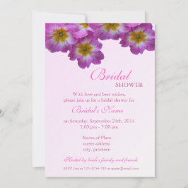 Elegante invitación floral a la ducha de novia