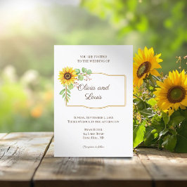 Elegante invitación floral de boda floral moderna