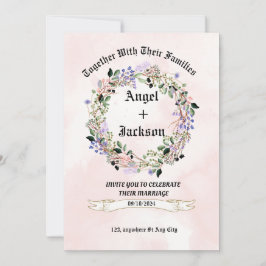 Elegante invitación floral | PERSONALIZABLE BODA I