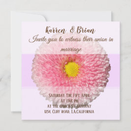 Elegante Invitación floral personalizada de casami