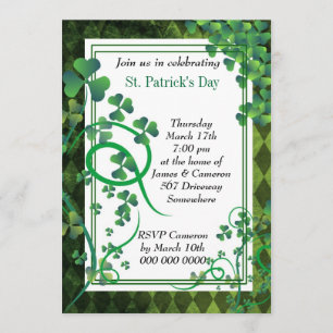 Elegante invitación florista de Clover
