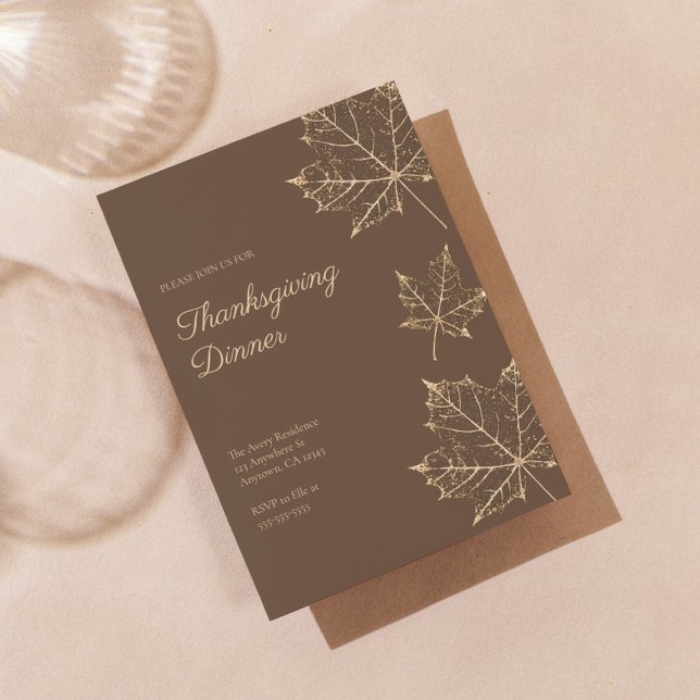 Elegante invitación formal de Acción de Gracias de (Subido por el creador)