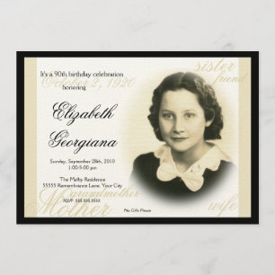 Elegante invitación fotográfica clásica 2