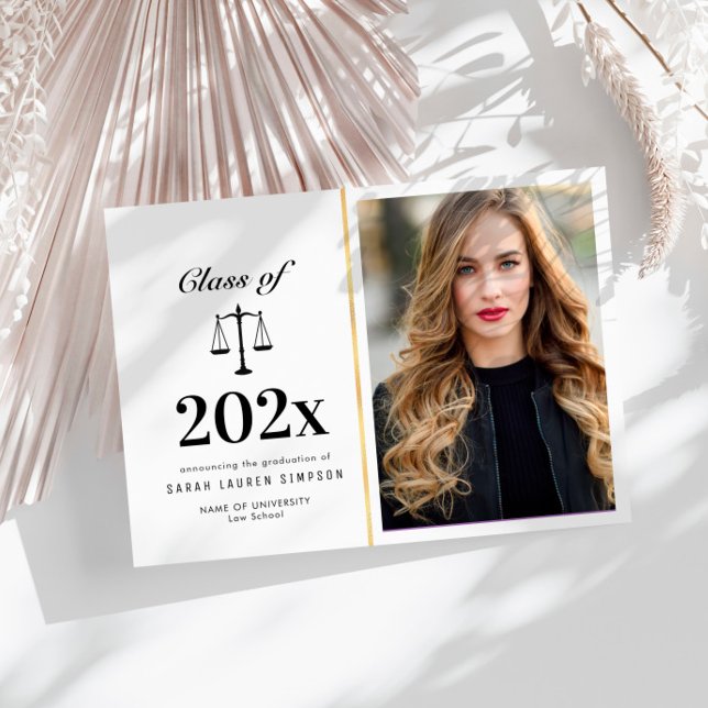 Elegante invitación fotográfica de graduación de l (Subido por el creador)
