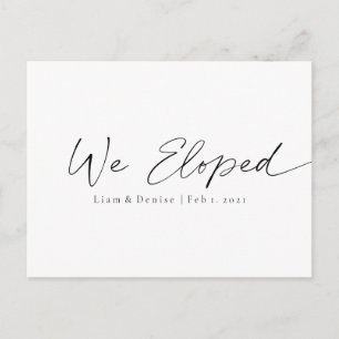 Elegante Invitación matrimonial de escritura