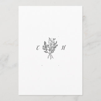 Elegante invitación minimalista a la boda