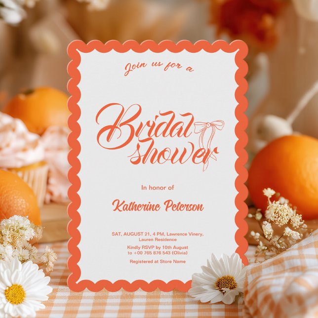 Elegante Invitación Minimalista con Volantes para  (Subido por el creador)