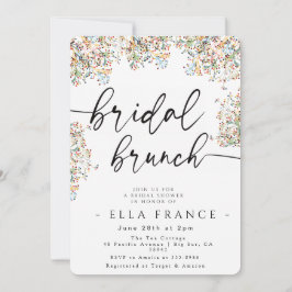 Elegante invitación minimalista para brunch nupcia