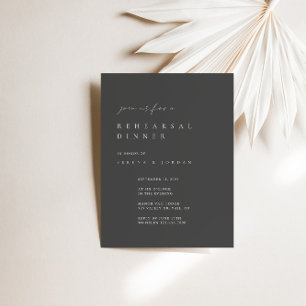 Elegante Invitación moderna a cenar