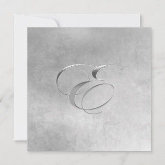 Elegante invitación monograma