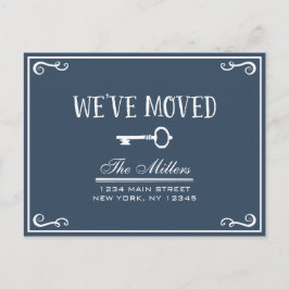 Elegante Invitación móvil de clave azul de la mari