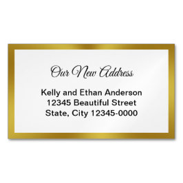 Elegante Invitación móvil de oro blanco negro