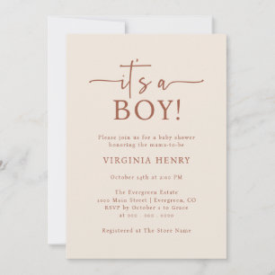Elegante invitación neutral de Baby Shower