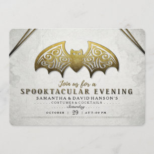Elegante Invitación nocturna Spooktacular de Barro