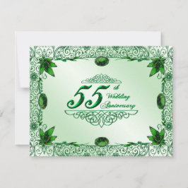 Elegante Invitación para 55º Aniversario de Boda 4