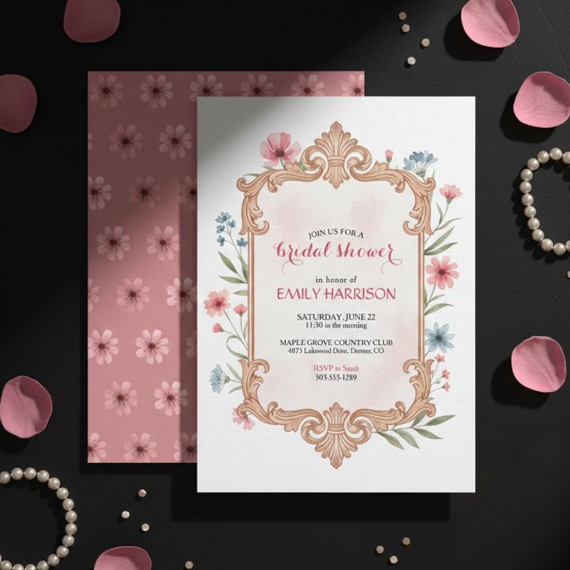 Elegante Invitación para Despedida de Soltera con  (Subido por el creador)
