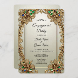 Elegante Invitación para el compromiso de los órga