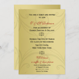 Elegante invitación para fiesta corporativa