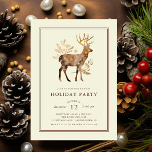 Elegante invitación para fiestas de renos