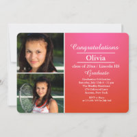 Elegante invitación para graduación de fotografía 
